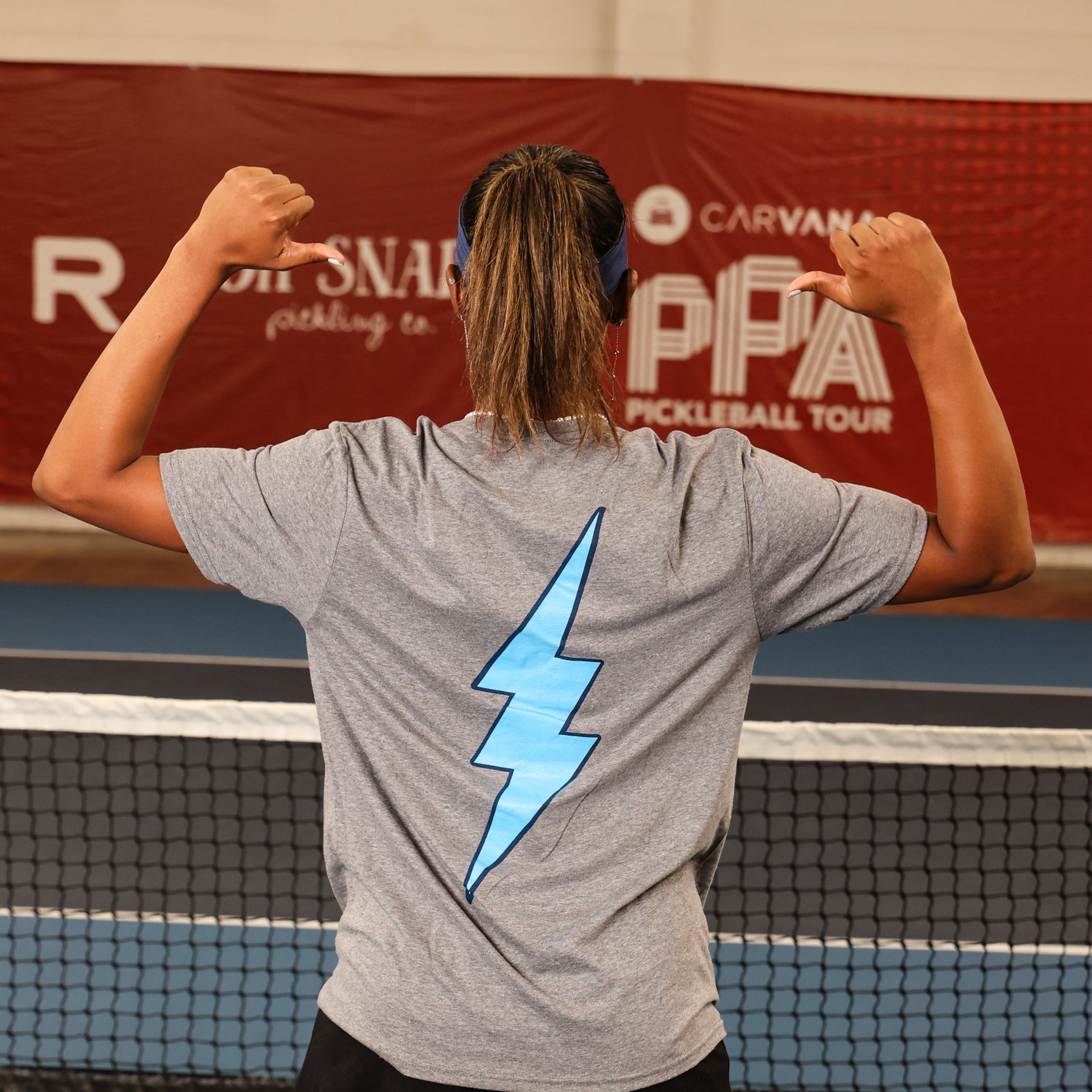 ‘24 Champions Tee - Blue Lightning