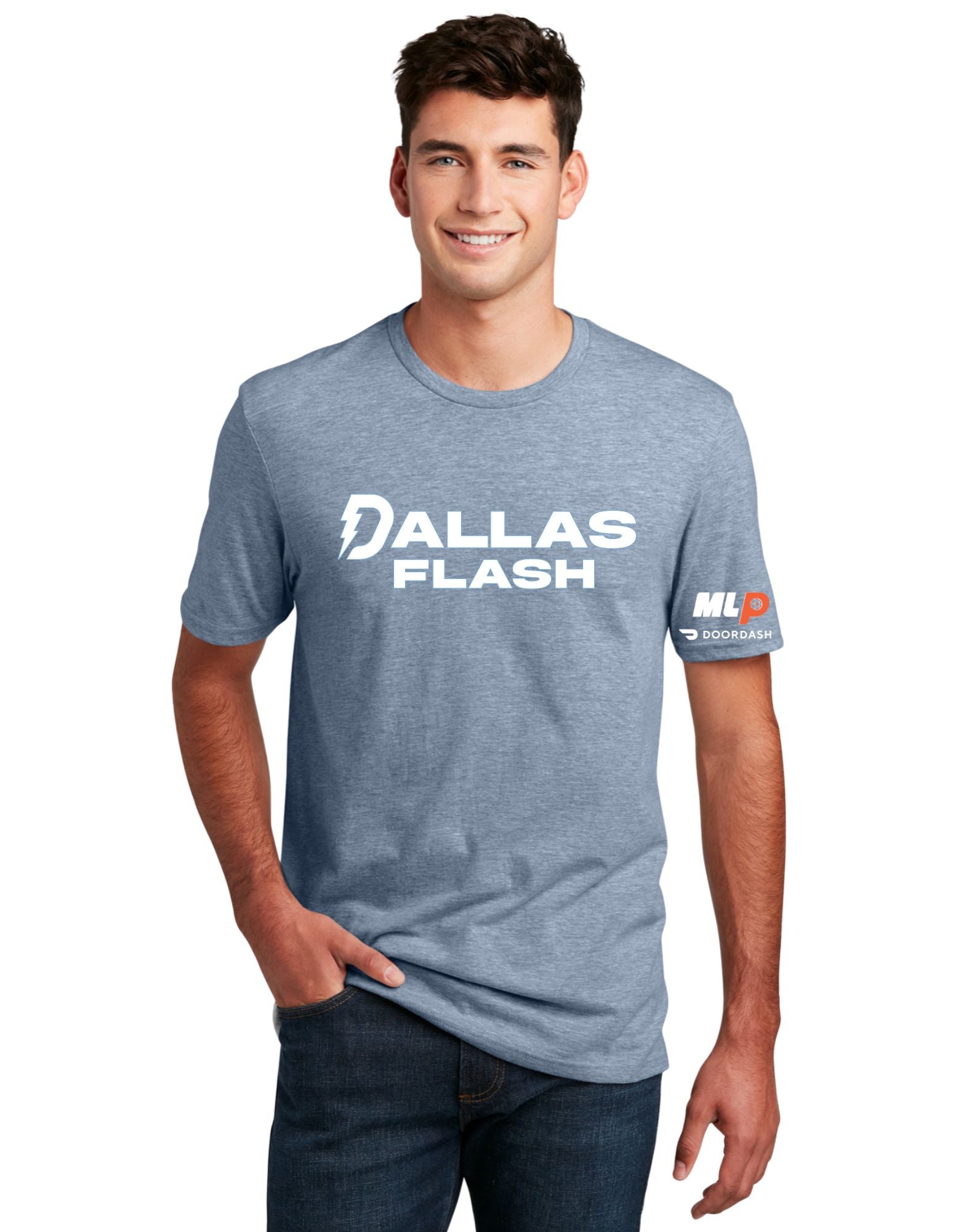 Signature Tee - Blue Lightning