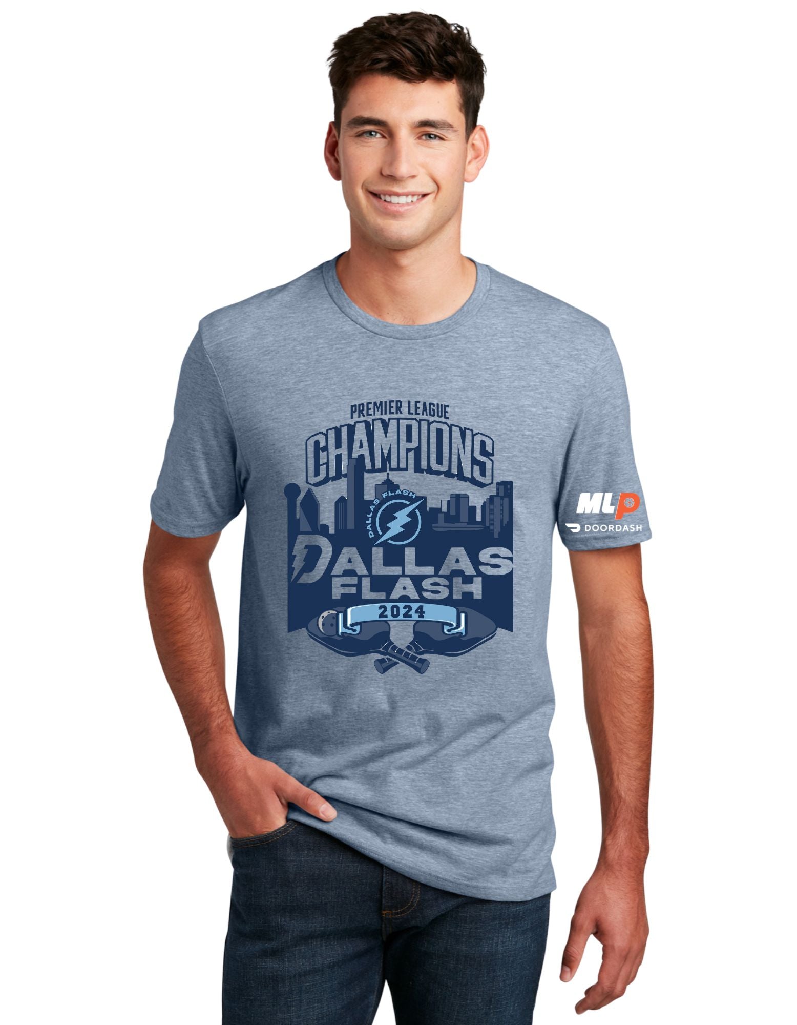 ‘24 Champions Tee - Blue Lightning